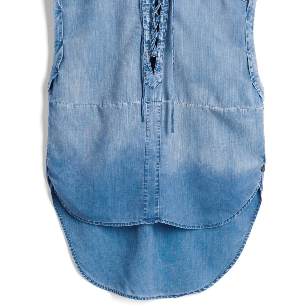 Scotch & Soda Chambray Lace Up Top - image 4